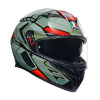 AGV Шлем K3 Decept Matt Black/Green/Red в Липецке