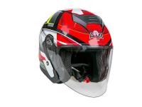 AiM Шлем открытый JK526 Red/Grey/Black в Липецке