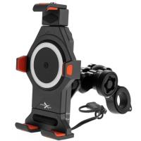 Extreme Style Мото держатель с беспроводной зарядкой anti-vibration R17W в Липецке