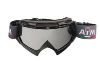 AiM Очки кроссовые (PRO) 157-100 Black Glossy в Липецке