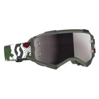 Scott Очки кроссовые Fury dark green/white silver chrome works в Липецке