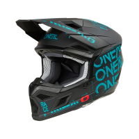 Oneal Шлем кроссовый 3Series Static черный/бирюзовый в Липецке