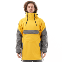 Dragonfly Куртка-анорак сноубордическая Uktus Man Yellow - Grey в Липецке