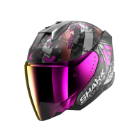 Shark Шлем Skwal I3 Jet Hellcat Mat Black/Chrome/Violet в Липецке