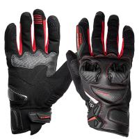 Sweep Перчатки кожаные+текстиль Hammer Black/Red в Липецке
