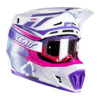 Leatt Шлем кроссовый  7.5 V26 Purple + очки Velocity 4.5 в Липецке