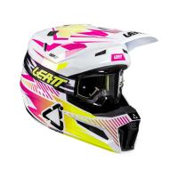 Leatt Шлем кроссовый 3.5 V26 Storm Pink + очки Vizion 3.5 в Липецке