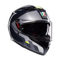 AGV Шлем K3 Shade Grey/Yellow Fluo в Липецке