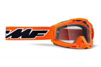 100% Маска кросс FMF Powerbomb Rocket Orange - прозрачная линза в Липецке