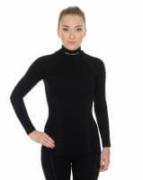 Brubeck Футболка женская дл.рукав Wool Merino 78% Черный в Липецке