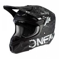 Oneal Шлем кроссовый 5Series Polyacrylite Черный/Белый в Липецке