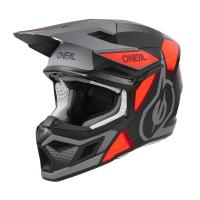 Oneal Шлем кроссовый 3Series Vision Серый/Красный в Липецке