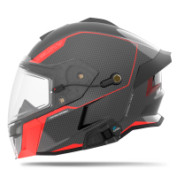 509 Шлем Delta V Carbon Commander с подогревом Racing Red в Липецке