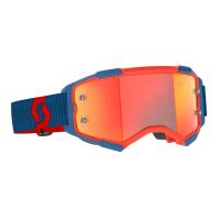Scott Очки кроссовые Fury dark blue/neon red/orange chrome works в Липецке