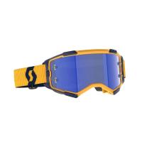 Scott Очки кроссовые Fury dark yellow/dark blue/blue chrome works в Липецке