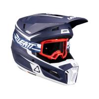 Leatt Шлем кроссовый 3.5 V26 Blue + очки Vizion 3.5 в Липецке
