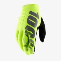 100% Мотоперчатки текстильные подростковые Brisker Youth Glove Fluo Yellow в Липецке