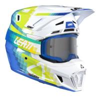 Leatt Шлем кроссовый  7.5 V26 Pixel Blue + очки Velocity 4.5 в Липецке