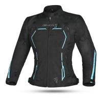 Dimox Мотокуртка текстиль Margo Women Black/Turquoise в Липецке