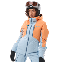 Dragonfly Куртка горнолыжная утепленная Gravity Woman 2025 Mock Orange-Light Blue в Липецке