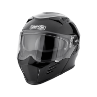 Simpson Шлем модуляр Darksome Gloss Black в Липецке