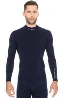 Brubeck Футболка мужская дл.рукав Wool Merino 78% Темно-Синий в Липецке