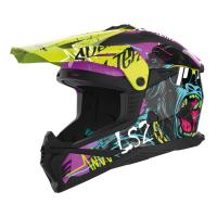 LS2 Шлем MX708 Fast II Gorilla фиолетово-желтый в Липецке