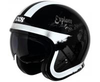 IXS Мотошлем открытый iXS 880 2.2 черно-серебристый в Липецке