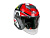 AiM Шлем открытый JK526 Red/Grey/Black в Липецке