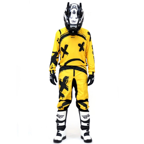 Grom Штаны кроссовые Sadman Yellow в Липецке