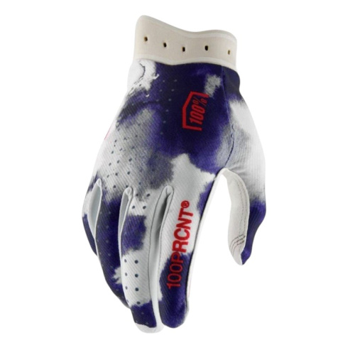 100% Мотоперчатки текстильные ITrack Blue/White 2026 в Липецке