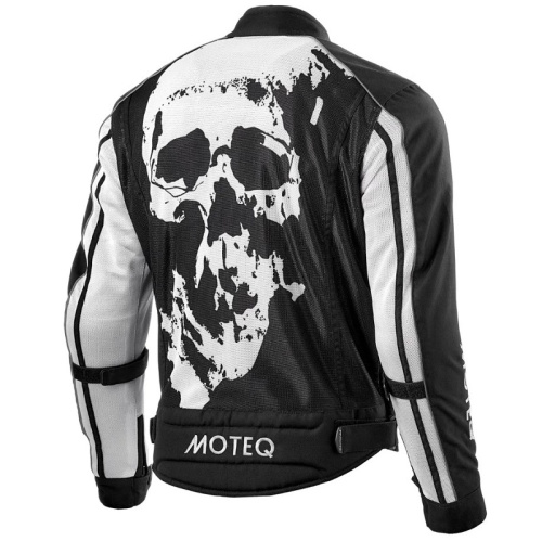 Moteq Мотокуртка текстильная сетка Rebel Черно-белая в Липецке