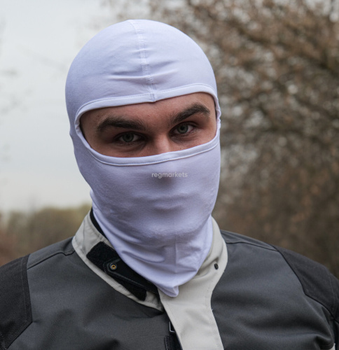 MotoLike Подшлемник Хлопок/Эластан Белый в Липецке