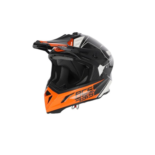 Acerbis Шлем Steel Carbon White/Orange в Липецке