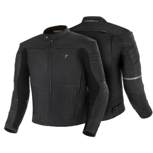 Shima Мотокуртка Кожаная Shadow TFL Black в Липецке